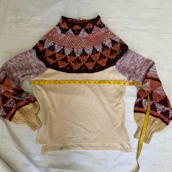 NWT Free People Swit The Small Stuff Pullover thermal sweater - Picture 6 of 11